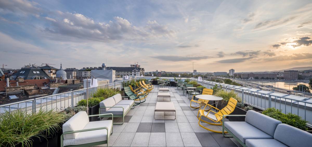 B&B Hotel Budapest City panoráma terasz