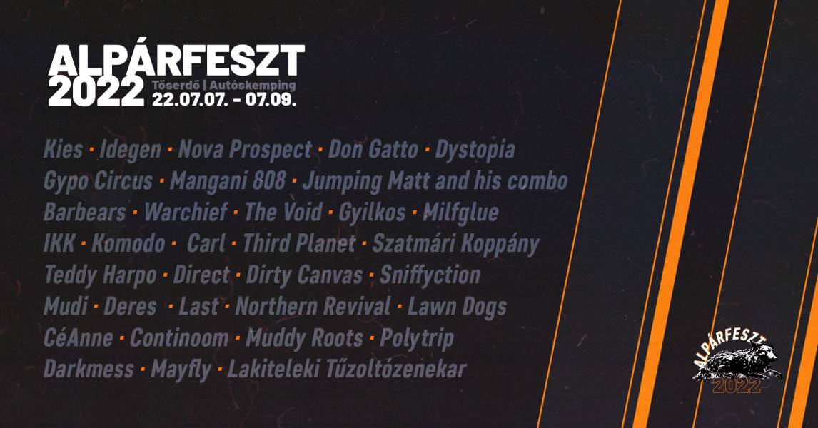 ALPÁRFESZT 2022 - line-up