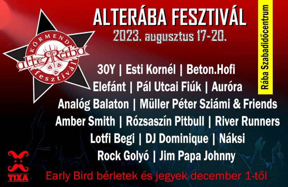 Alterába Festival 2023 fellépők