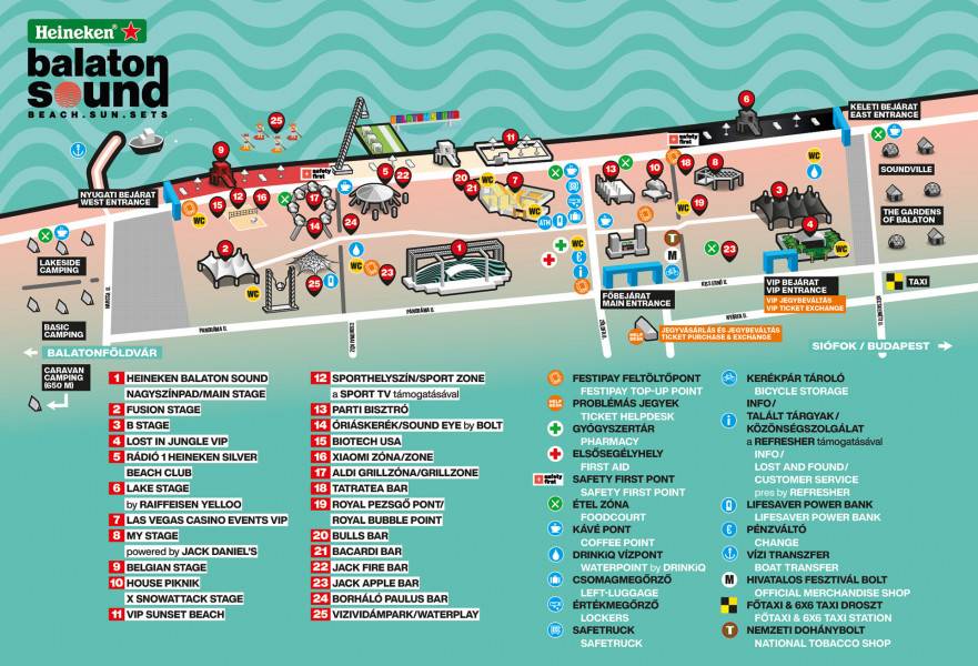 Balaton Sound 2023 map