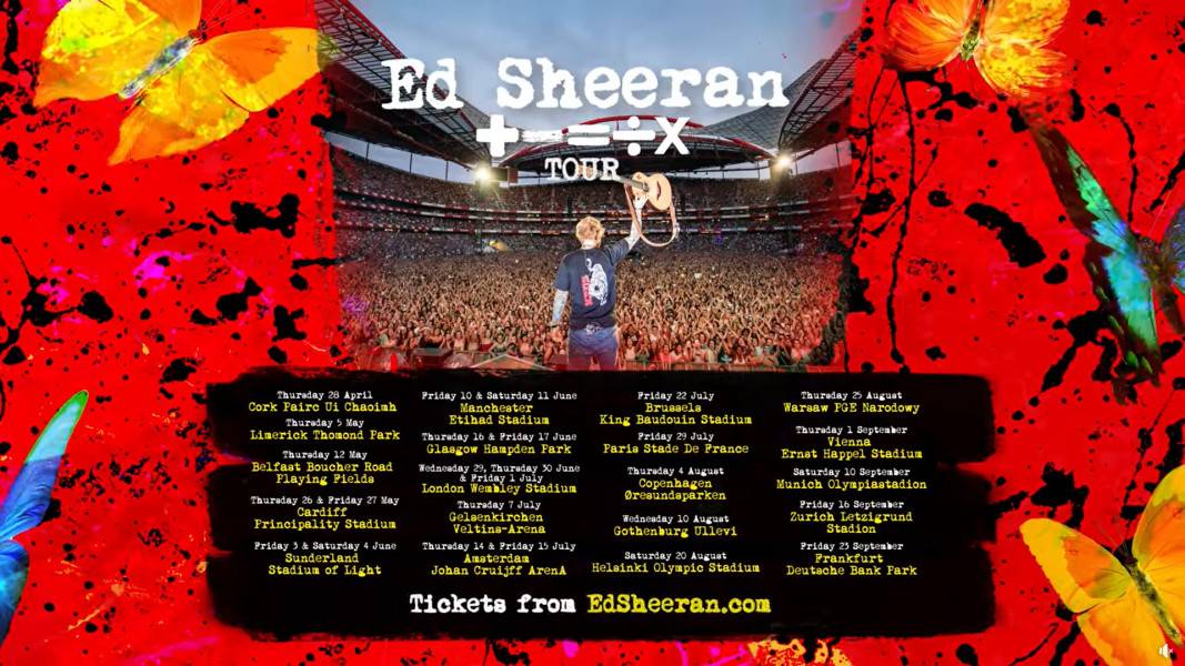 Ed Sheeran Tour 2022