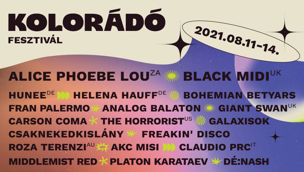 Kolorádó Fesztivál 2021 fellépők