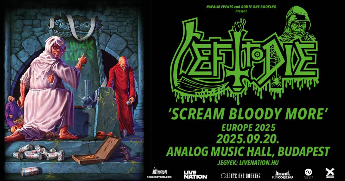 Left To Die koncert 2025 Budapest