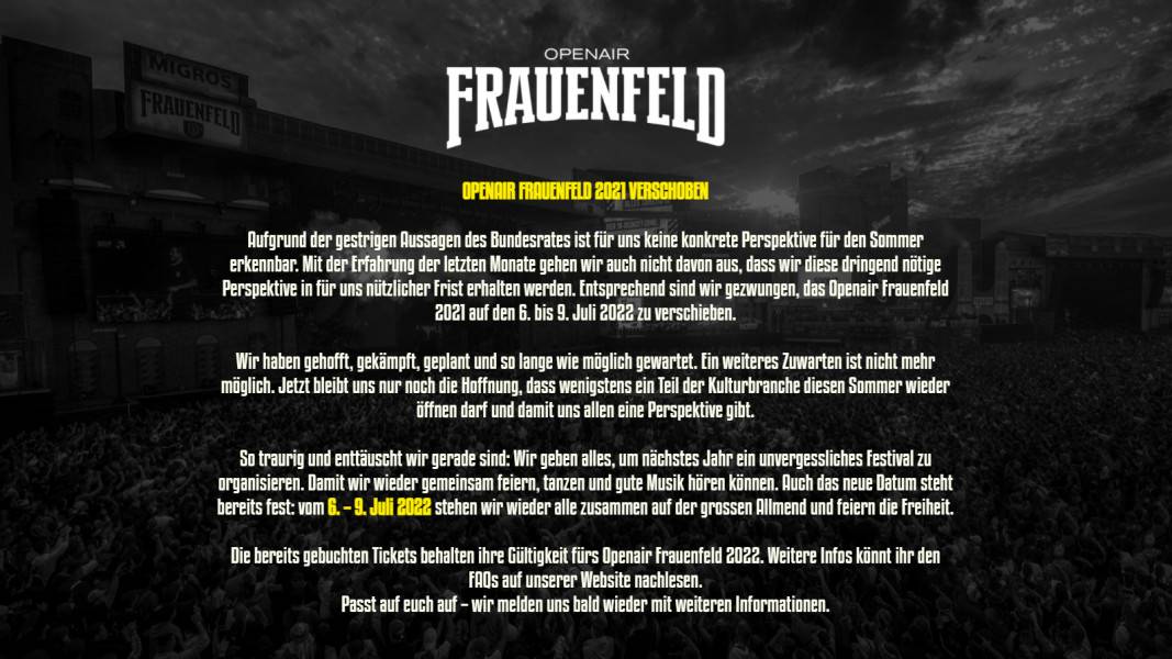 Openair Frauenfeld 2021