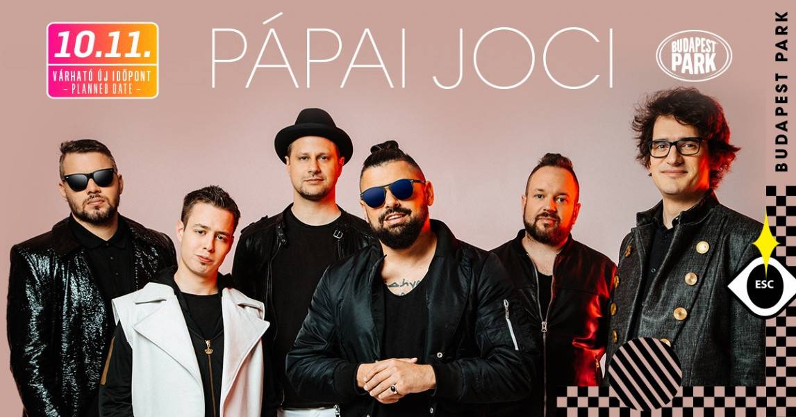 Pápai Joci koncert 2020 Budapest Park