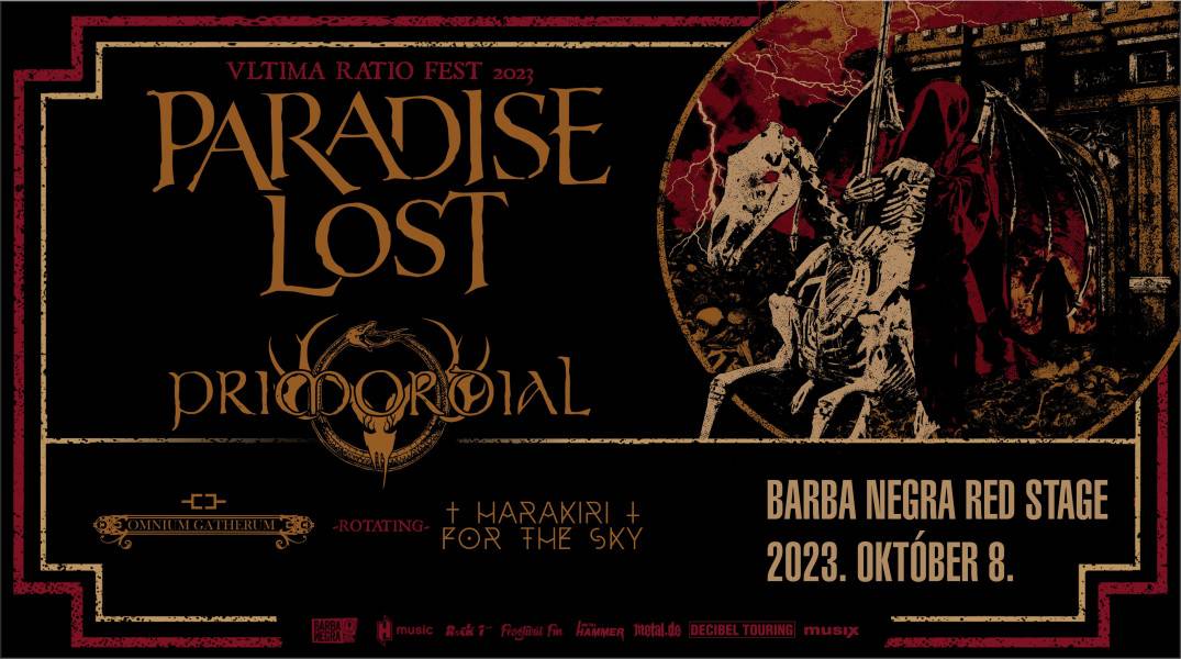 Ultima Ratio Fest 2023: jön a Paradise Lost és a Primordial