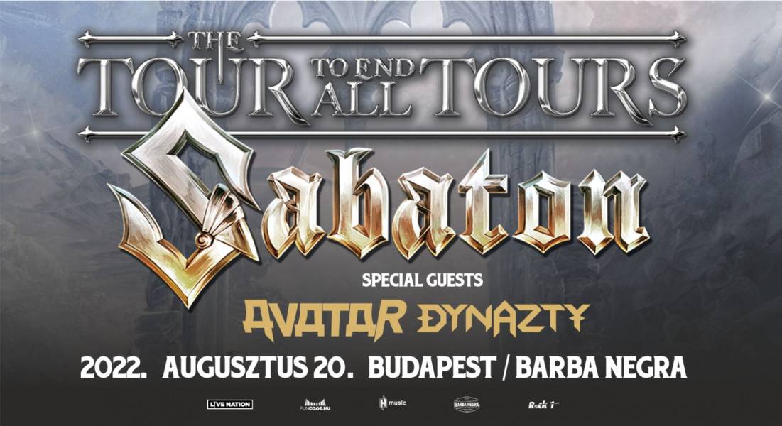 Sabaton koncert 2022 - teljes line-up