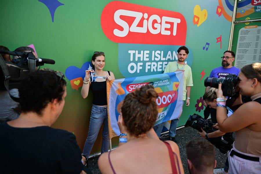 Pénteken megérkezett a 10 milliomodik Sziget látogató