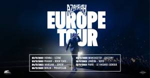 Azahriah Európa-turné 2023