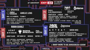 Exit 2021 line-up